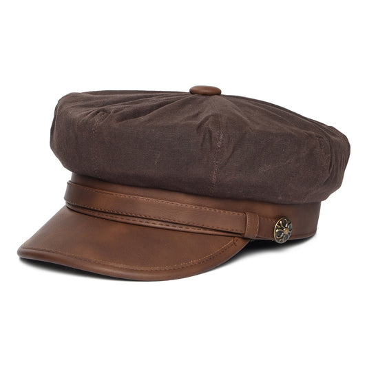 Rebel Motorcycle Cap - Brown