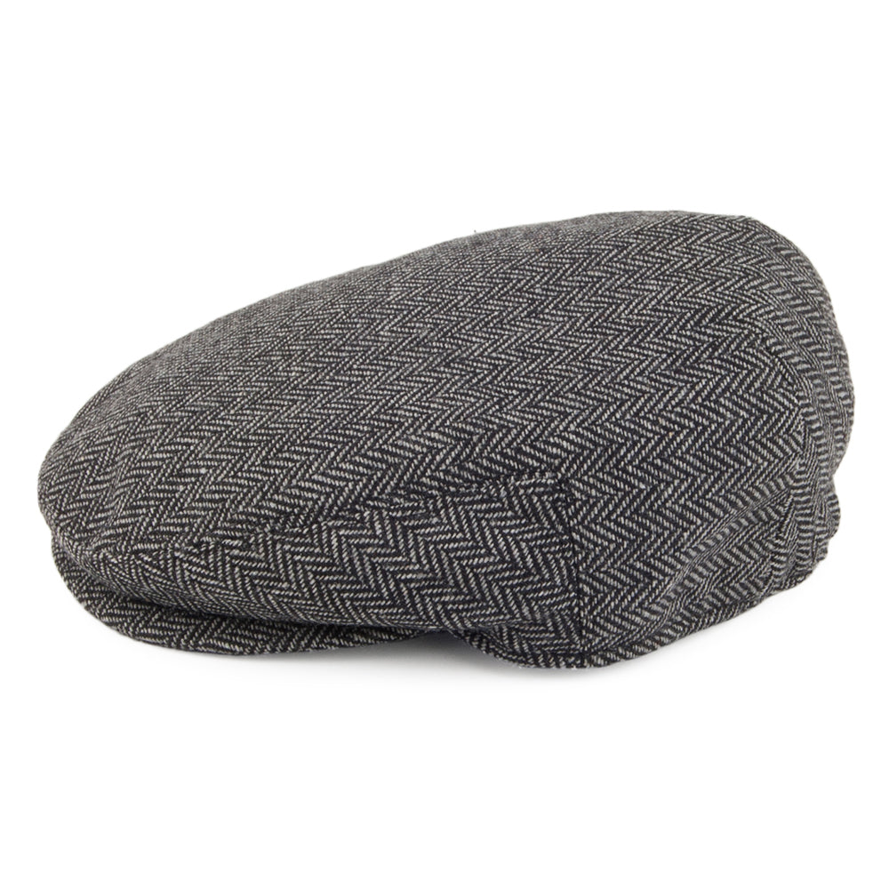 Kids Herringbone Flat Cap Grey Wholesale Pack