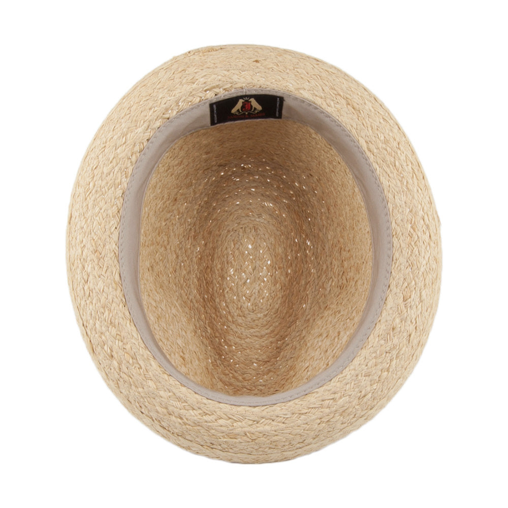 Saybrook Raffia Trilby Hat Natural Wholesale Pack