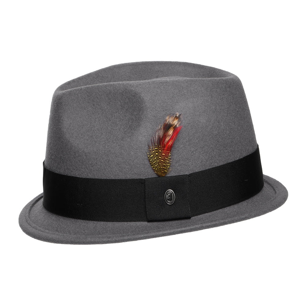 Dekker Crushable Trilby Hat Grey Wholesale Pack