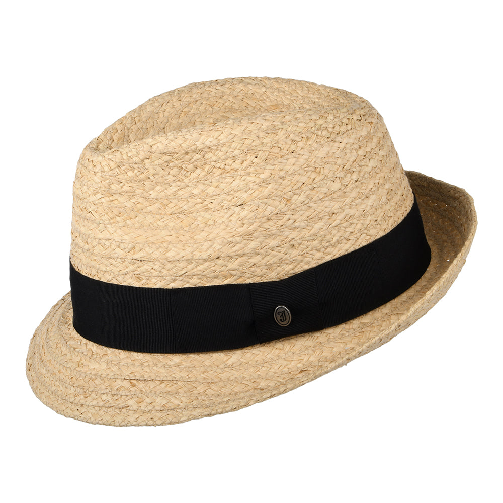 Saybrook Raffia Trilby Hat - Natural