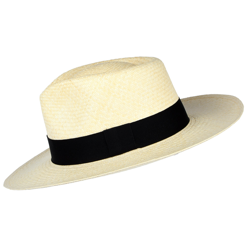 C-Crown Panama Fedora Hat - Natural