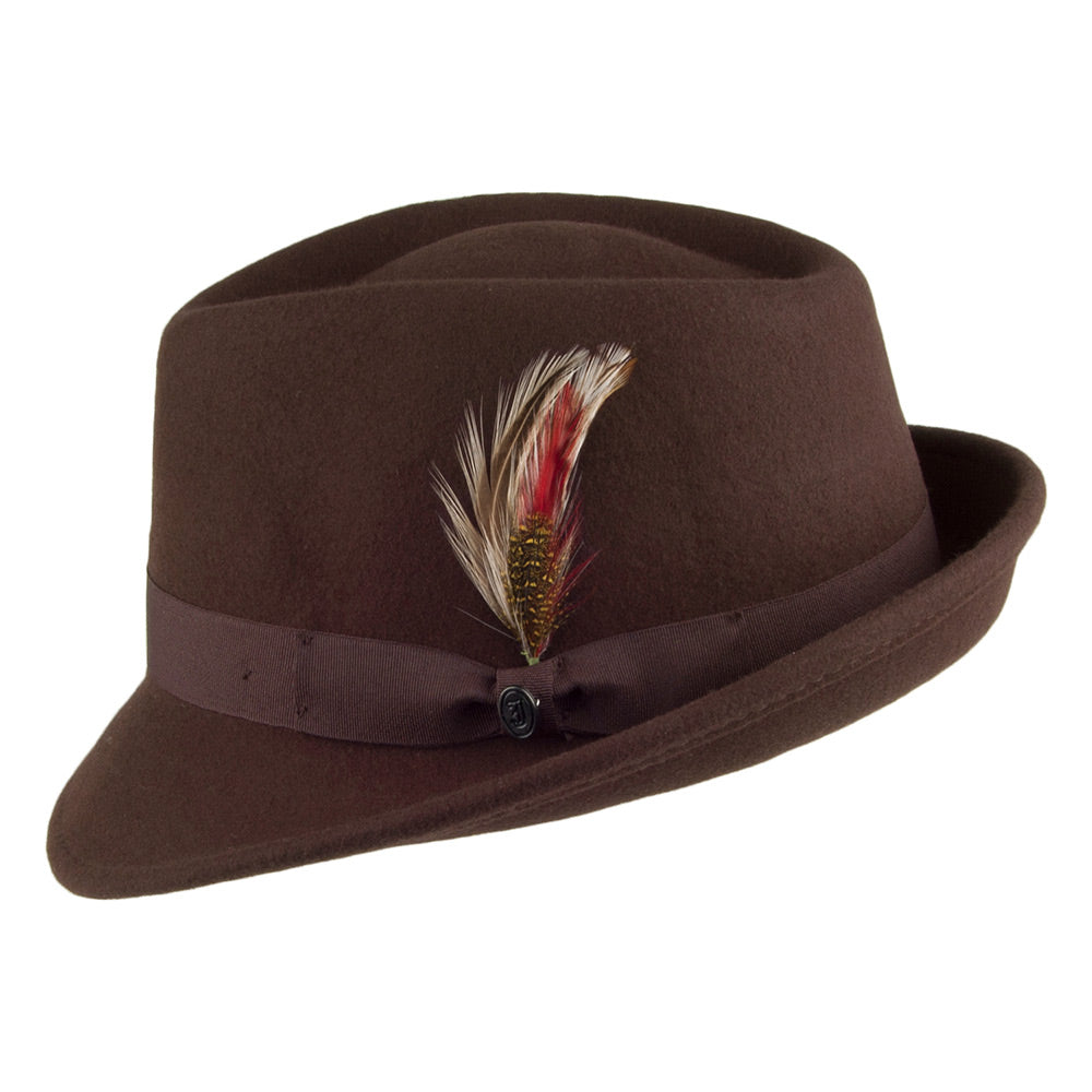 Detroit Trilby Hat - Brown