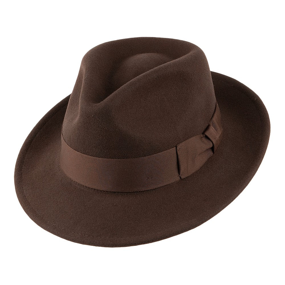 Brown on sale fedora hat