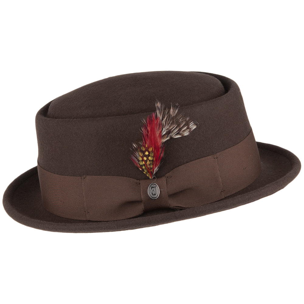 Crushable Wool Pork Pie Hat - Brown – Jaxon & James