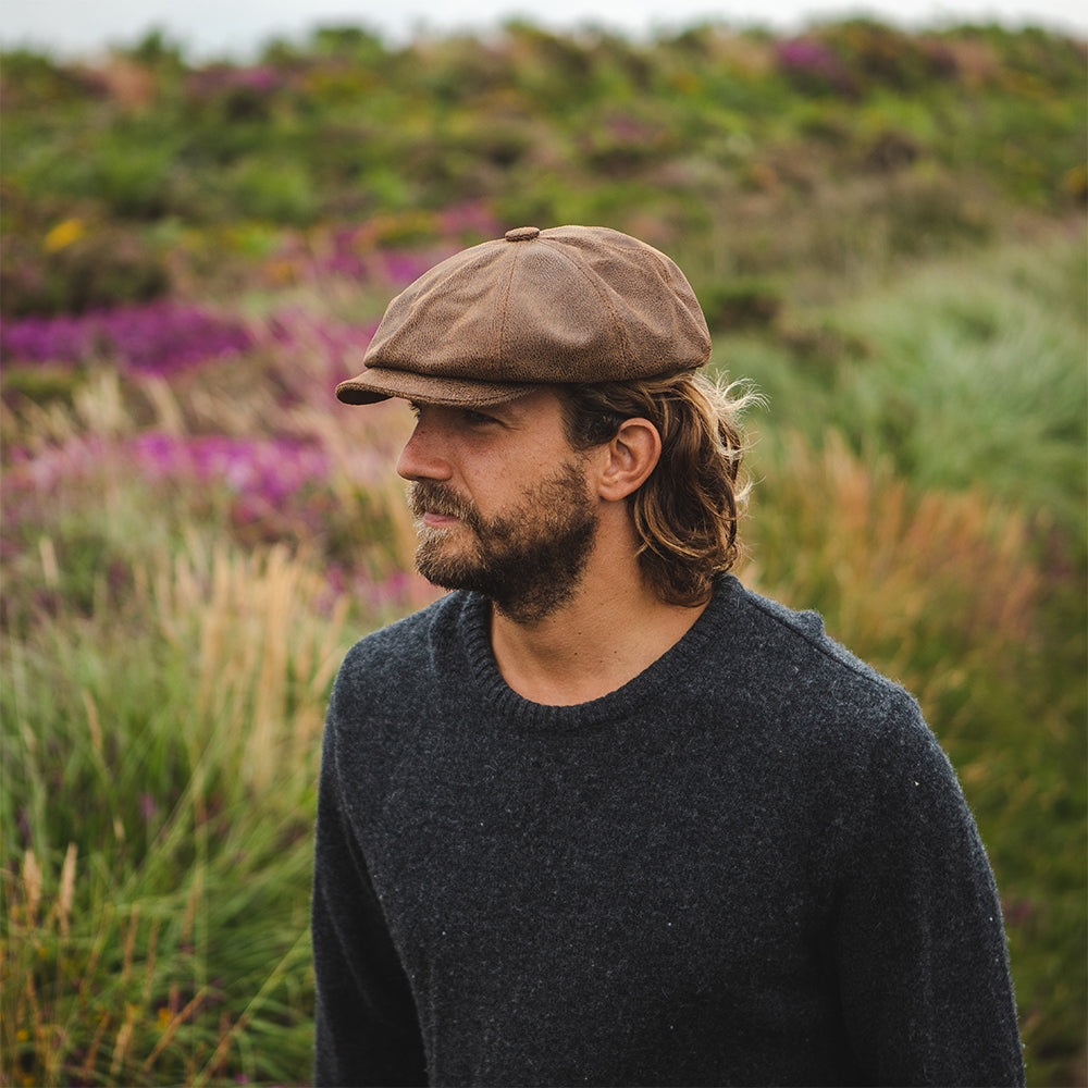 Flat cap long sales hair