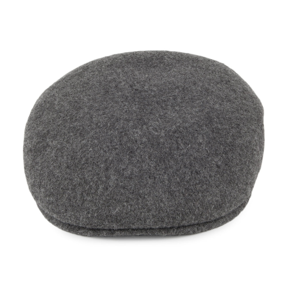 Classic Wool Flat Cap - Charcoal
