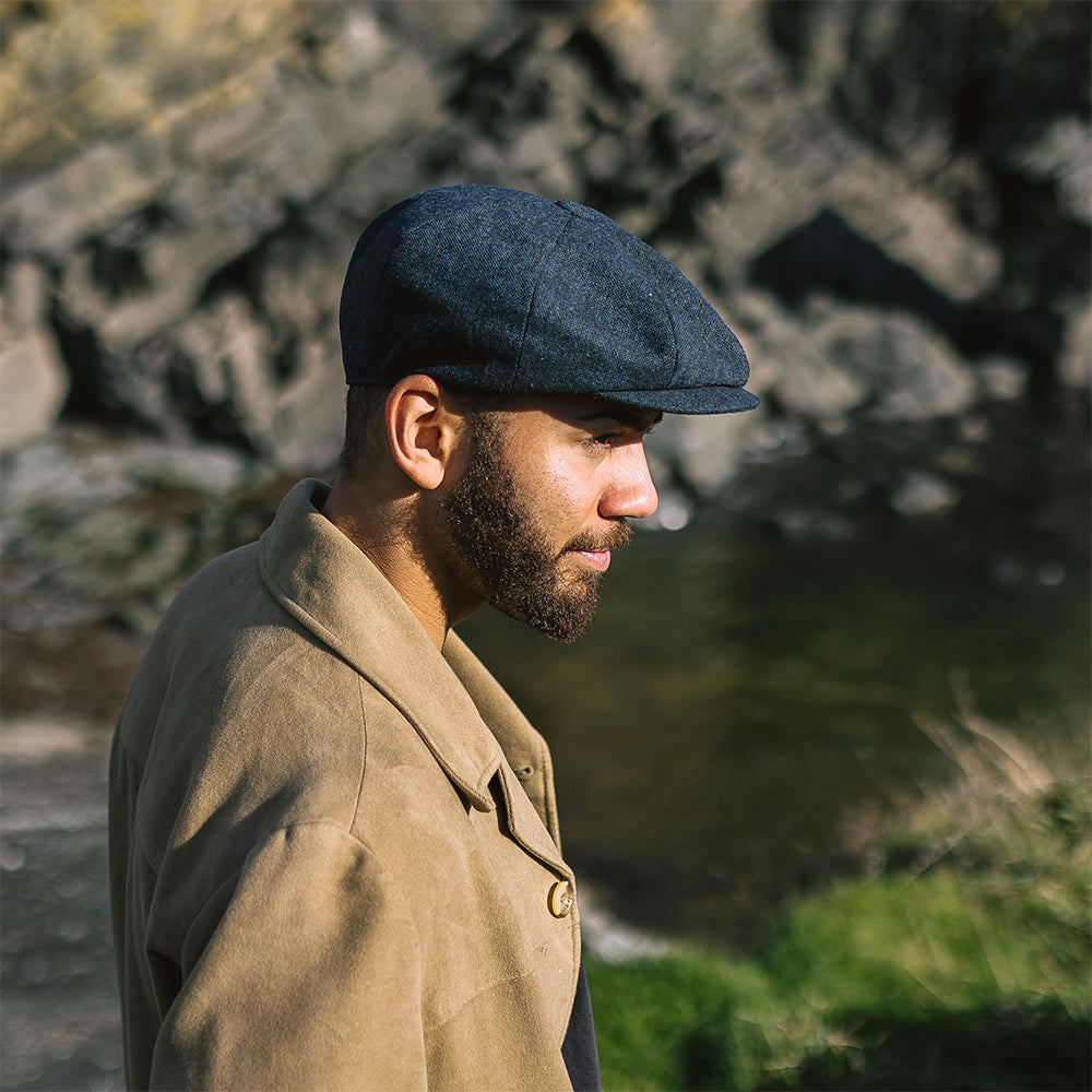 Navy store newsboy cap