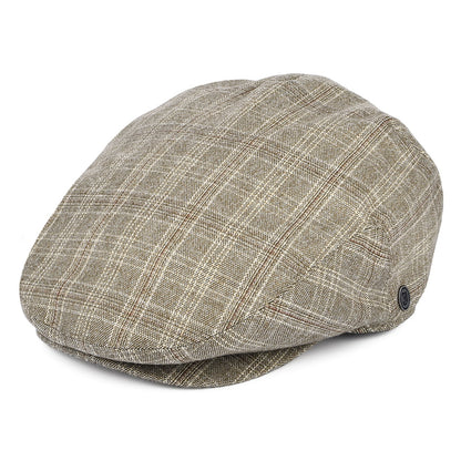 Grantville Plaid Flat Cap - Tan