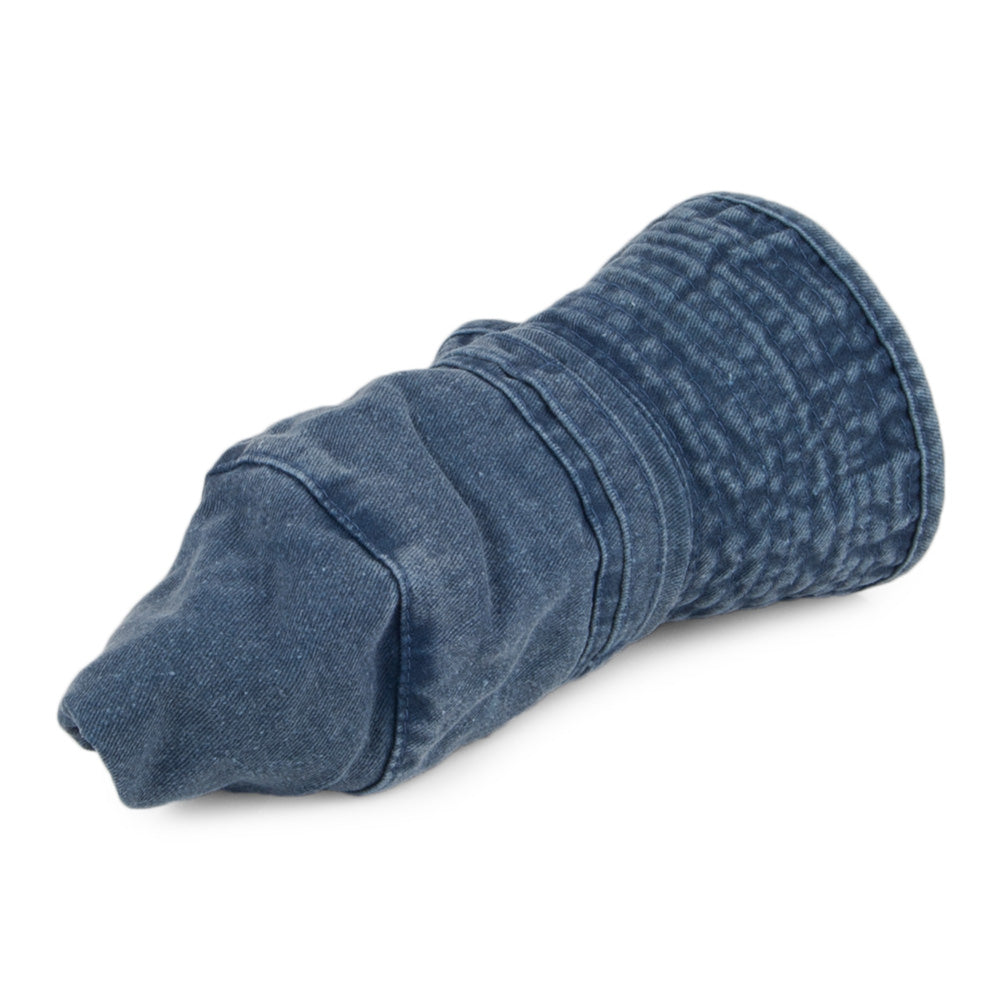 Packable Cotton Boonie Hat - Navy Blue