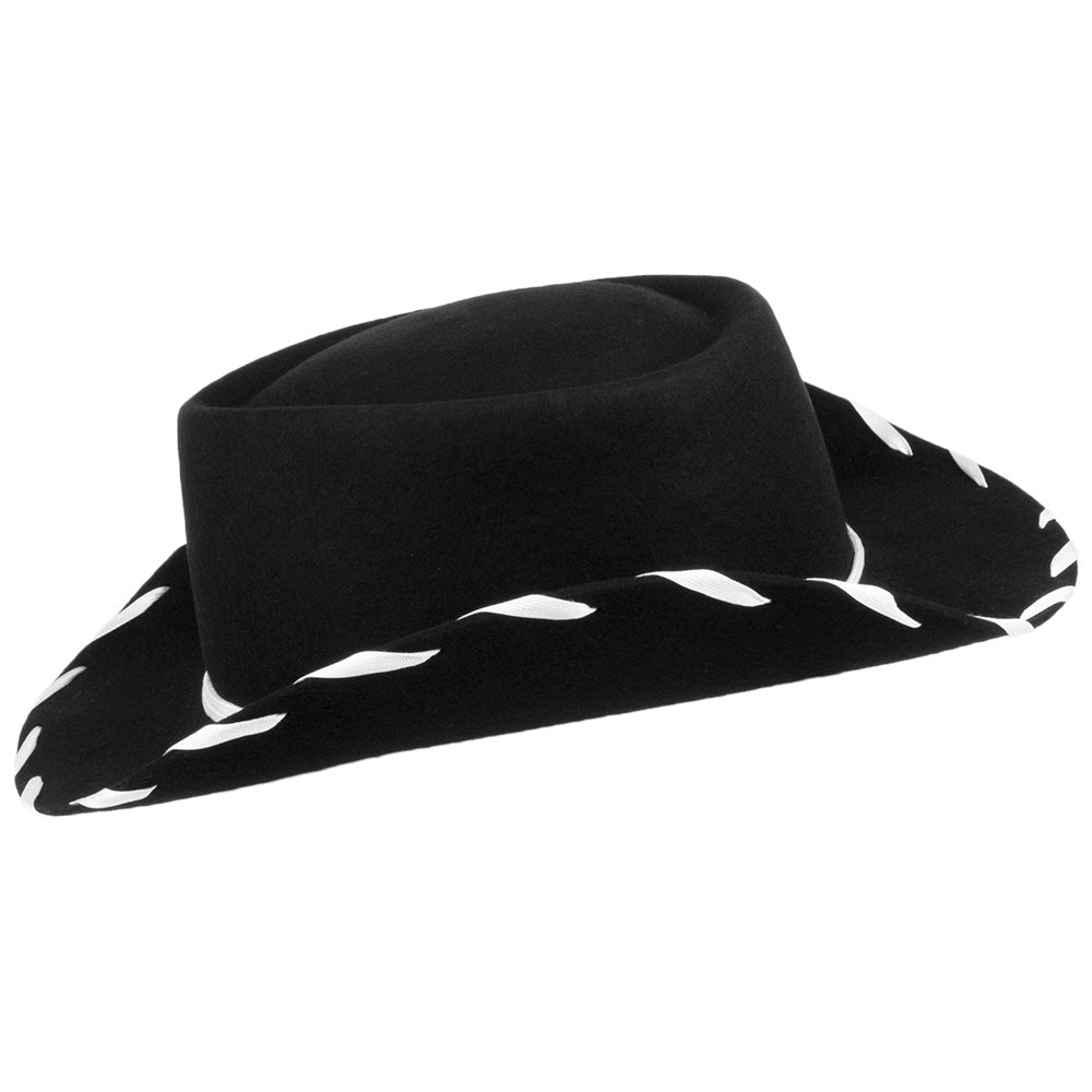 Kids Cowboy Hat - Black-White