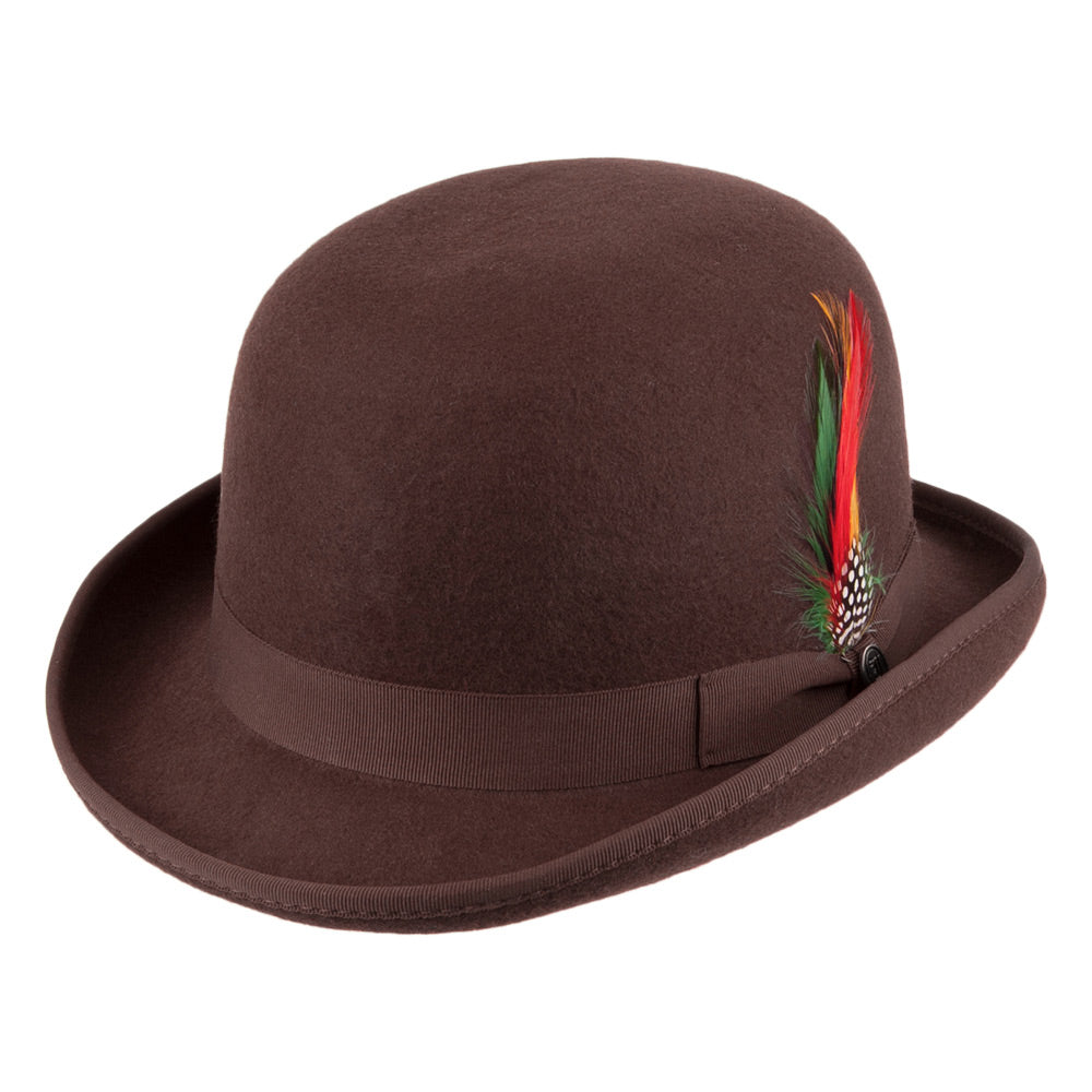 English Bowler Hat Brown Wholesale Pack