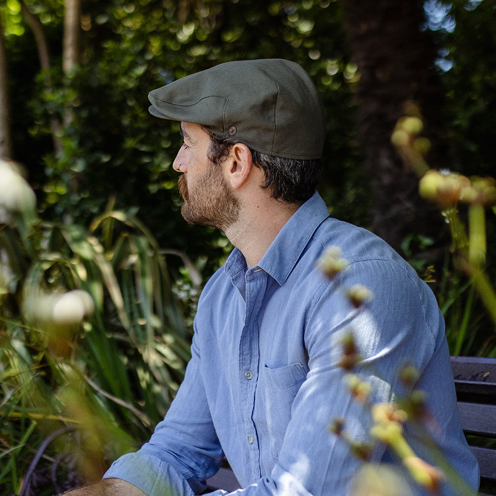 Cotton store flat cap