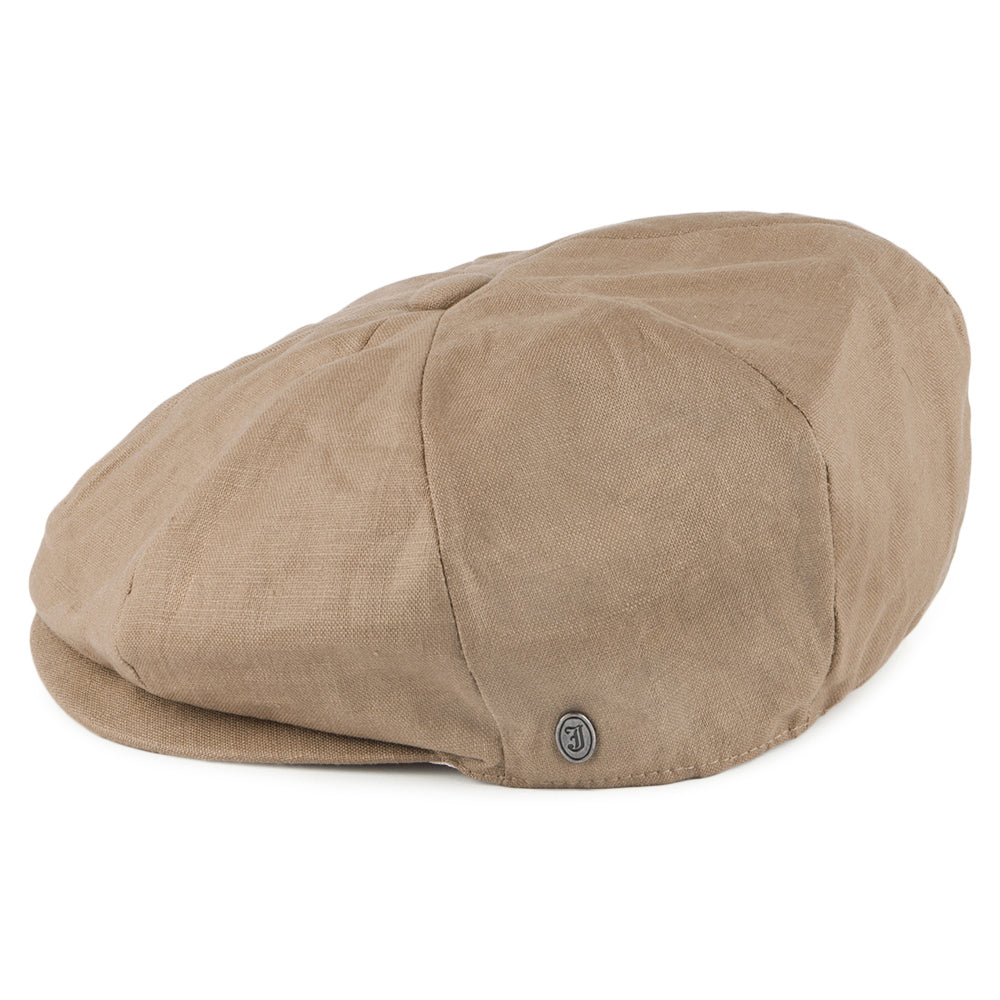 Linen Newsboy Cap Camel Wholesale Pack